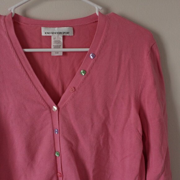 Jones New York Pink Cardigan - Picture 2 of 5